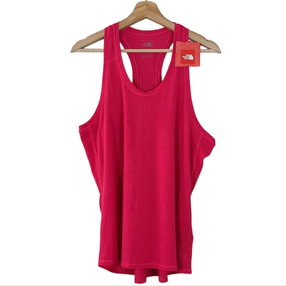 North Face Veritas Rose Red Tank Top NWT size Large activewear gorpcore running